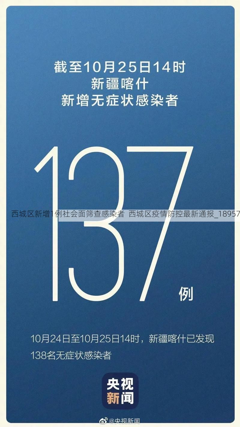西城区新增1例社会面筛查感染者 西城区疫情防控最新通报_18957