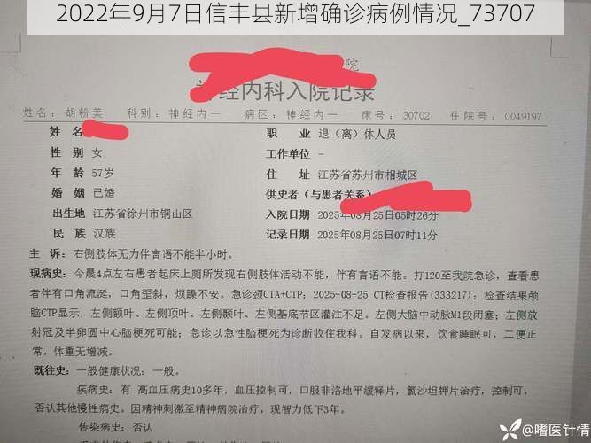 2022年9月7日信丰县新增确诊病例情况_73707