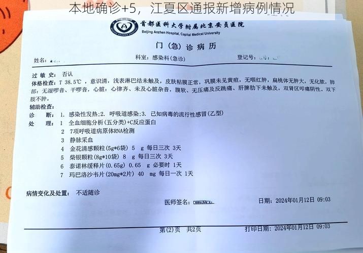 本地确诊+5,江夏区通报新增病例情况