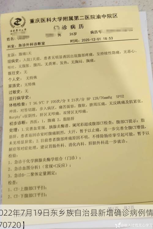 【2022年7月19日东乡族自治县新增确诊病例情况_70720】