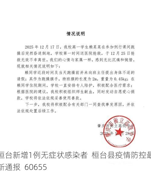 桓台新增1例无症状感染者  桓台县疫情防控最新通报_60655