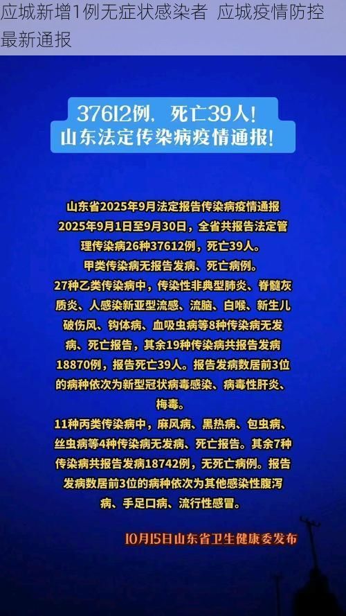 应城新增1例无症状感染者 应城疫情防控最新通报