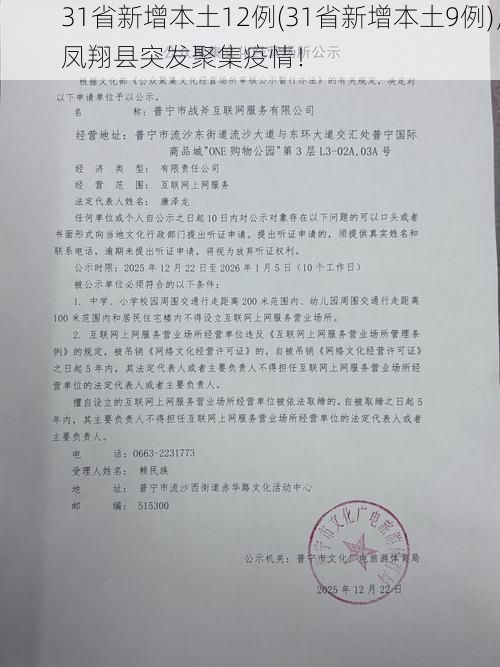 31省新增本土12例(31省新增本土9例),凤翔县突发聚集疫情!