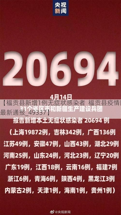 【福贡县新增1例无症状感染者 福贡县疫情防控最新通报_49337】