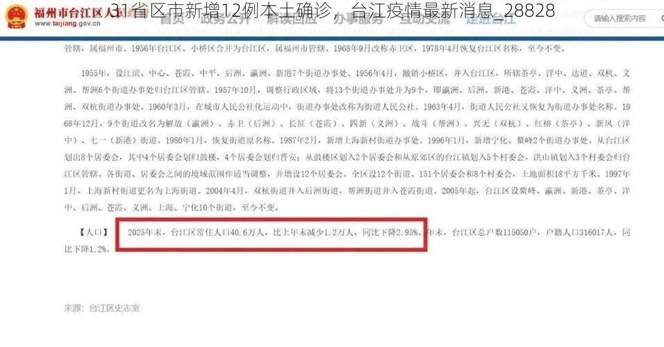 31省区市新增12例本土确诊，台江疫情最新消息_28828