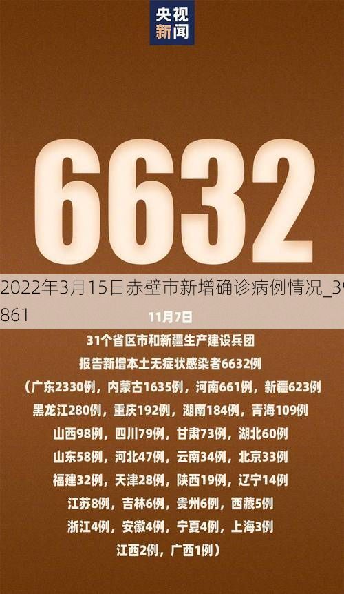 2022年3月15日赤壁市新增确诊病例情况_39861