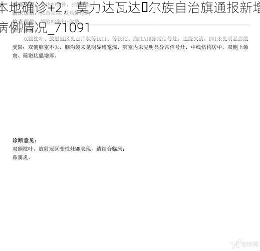 本地确诊+2,莫力达瓦达�尔族自治旗通报新增病例情况_71091